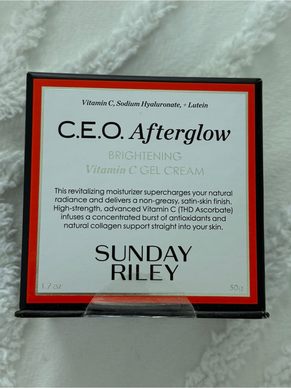 New Sunday Riley C.E.O. Afterglow Vitamin C Gel Cream, 50g/1.7oz